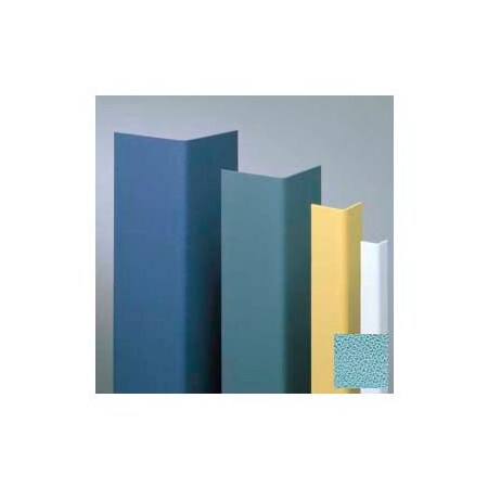 Pawling Vinyl Surface Mounted Corner Guard, 90Deg Corner, 1-1/2" Wings, 4' Height, Stormy BL, Undrilled CGU-12-4-382